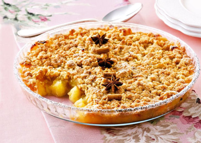 Crumble di mele vegano