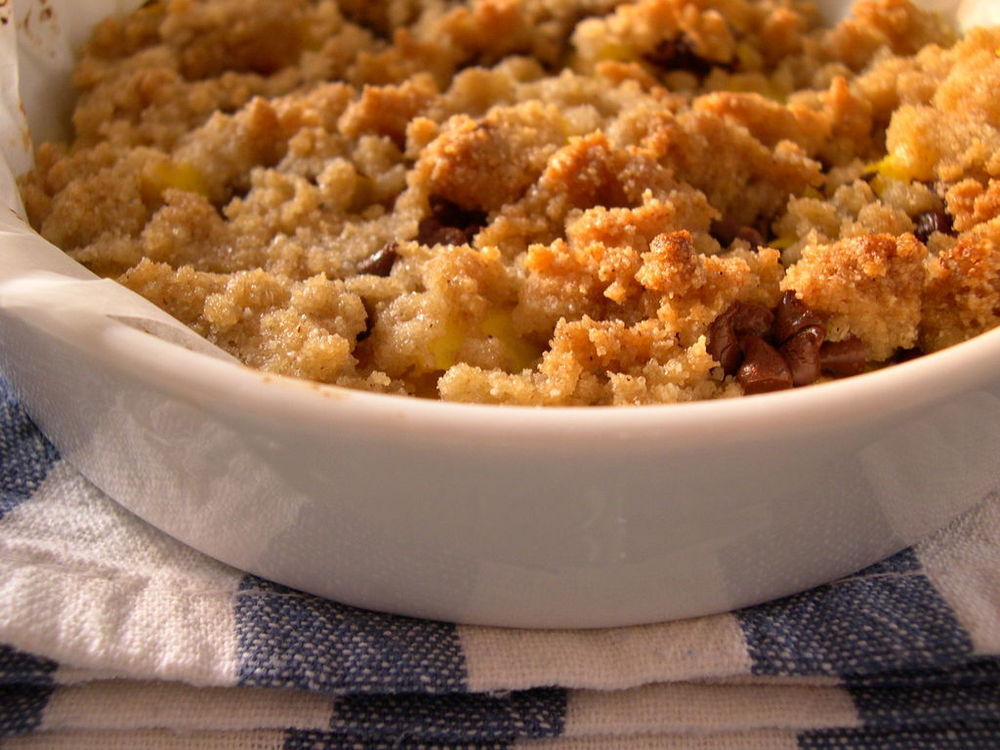 Crumble alle mele vegano, senza burro