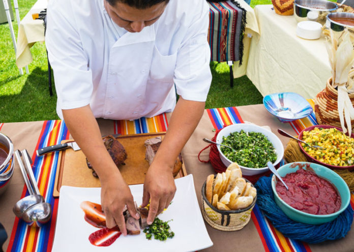 Cucina slow food con prodotti bio