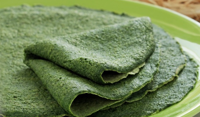 crepes vegetariane agli spinaci