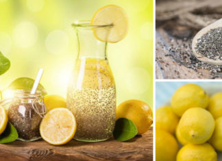 Semi di chia e limone, una tisana per la salute dell'intestino