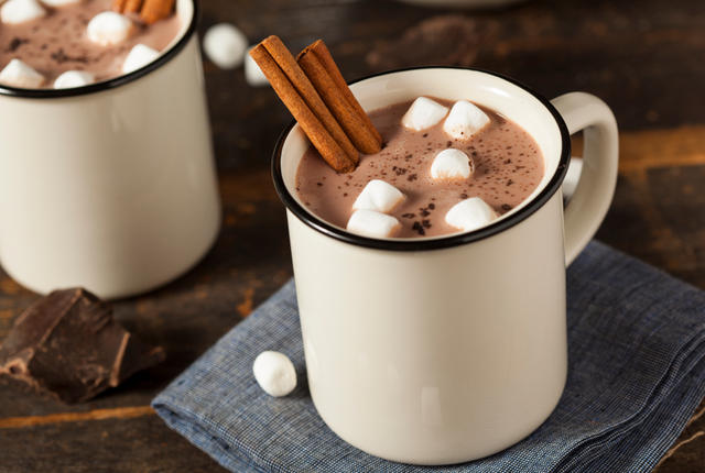 tazza di cioccolata calda