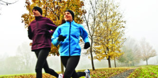 Correre in inverno con freddo e pioggia