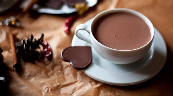 tazza di cioccolata calda