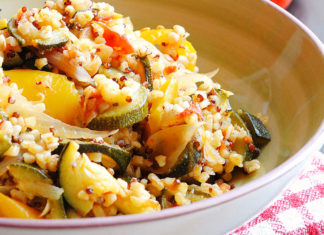 Quinoa con verdure di primavera