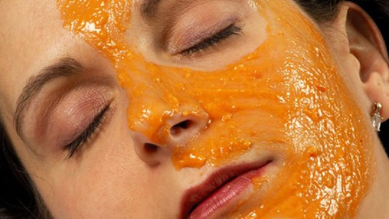 maschera viso con la carota