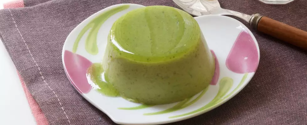 panna cotta piselli e menta