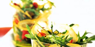 Insalata rucola, zenzero e limone