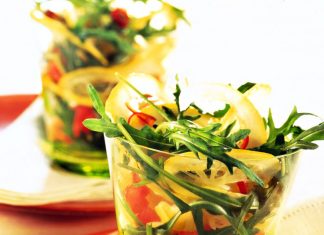 Insalata rucola, zenzero e limone