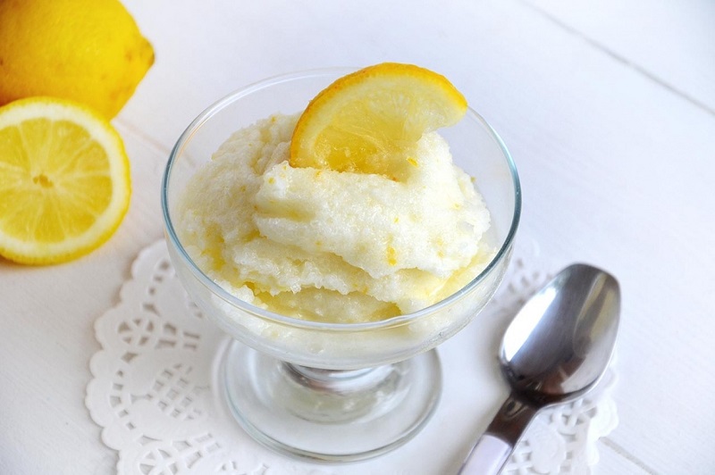 sorbetto al limone vegan