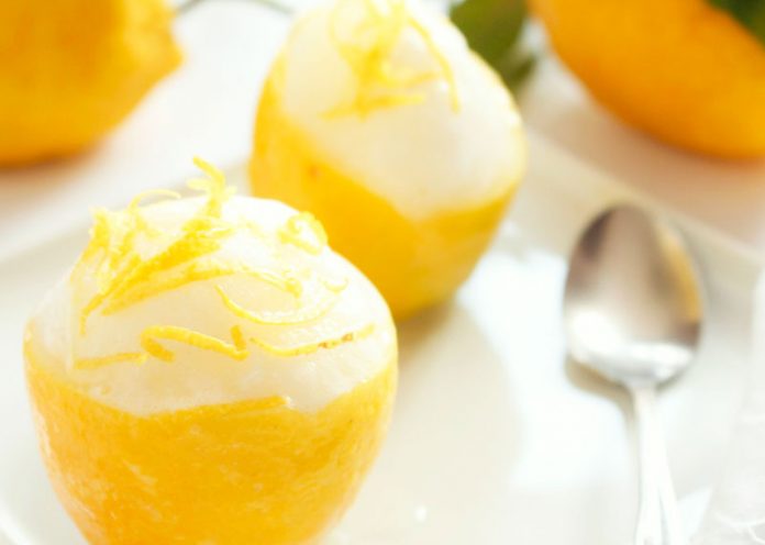 Sorbetto al limone e zenzero (ricetta vegan senza panna né uova)