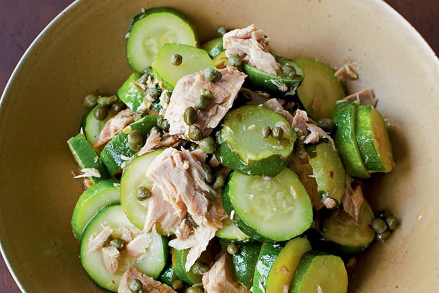 farro, tonno e zucchine