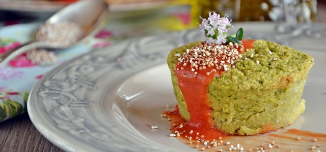 Muffin amaranto e verdure