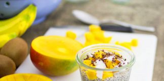 budino vegan fai da te ai semi di chia e mango