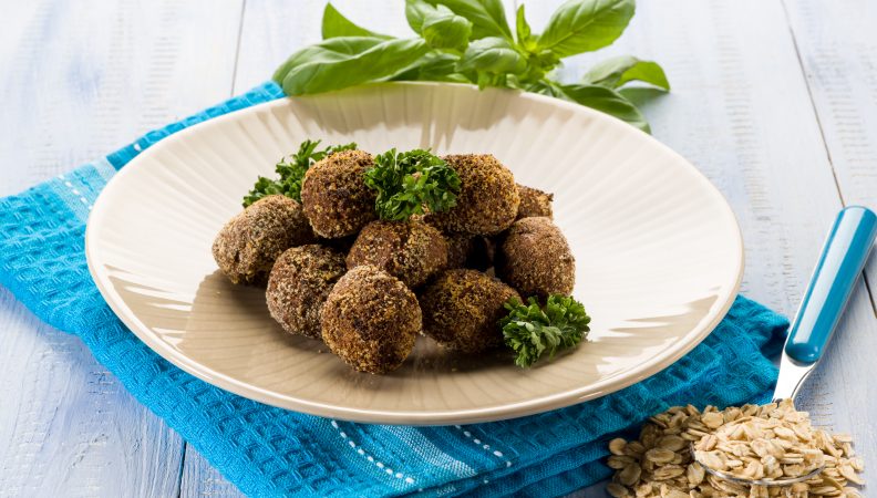 secondo piatto con avena e verdure