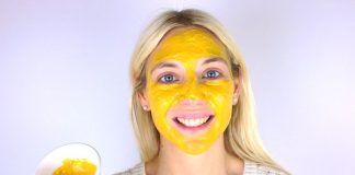 Maschera viso fai da te alla curcuma