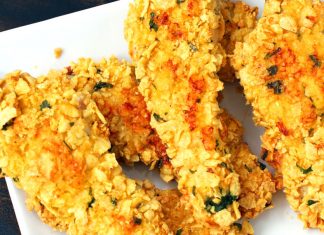 Nuggets di pollo con panatura di cornflakes (senza glutine)