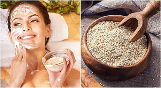 quinoa esfoliante per la pelle del viso