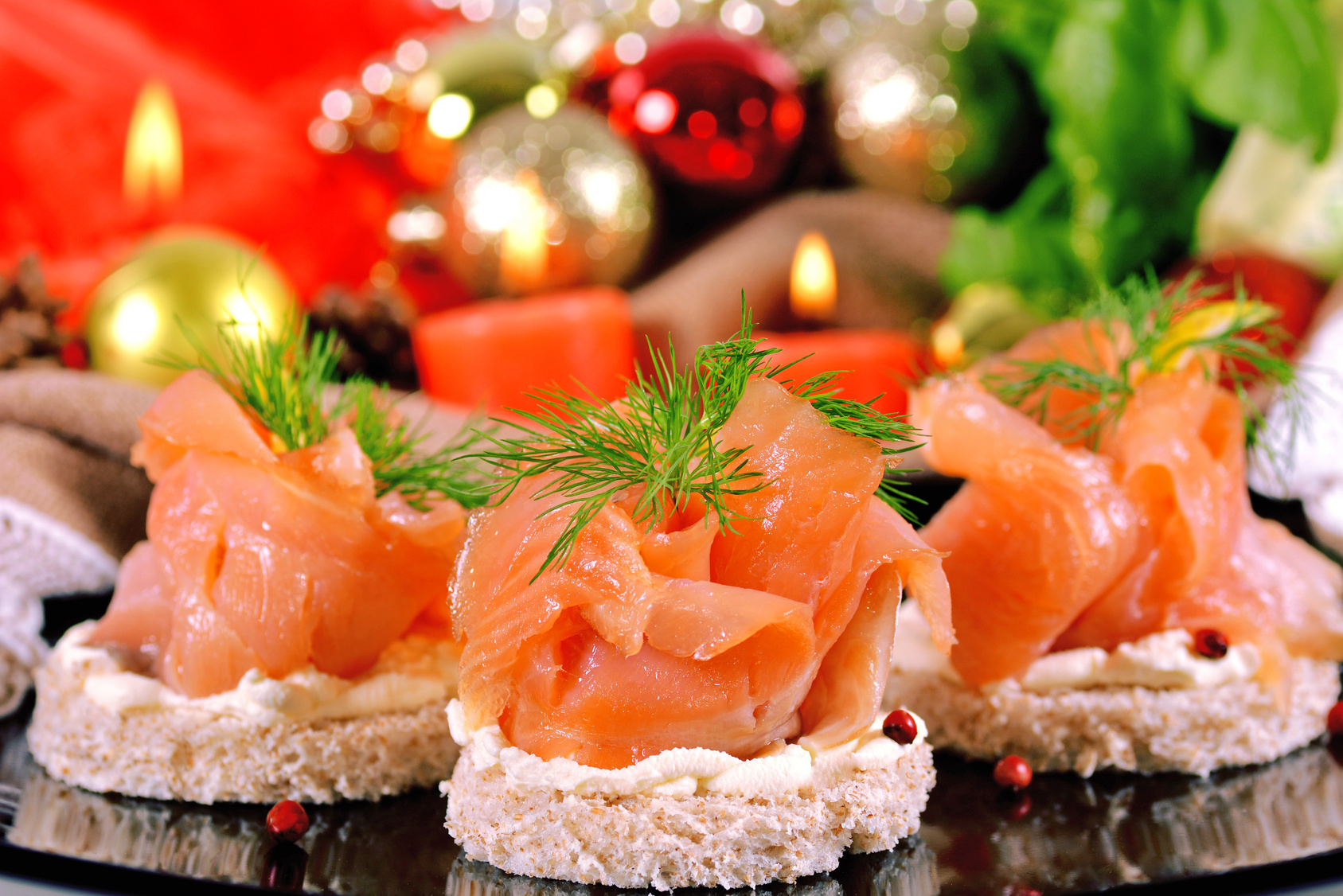 salmone affumicato a Natale