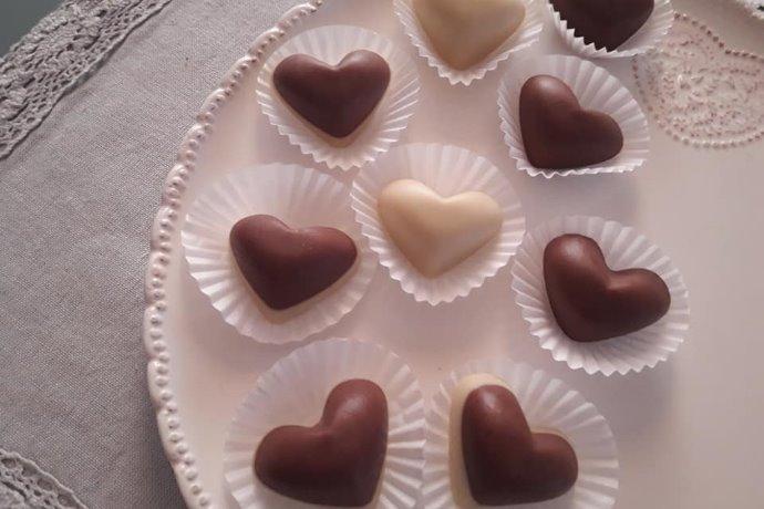 saponette fatte in case a forma di cioccolatino
