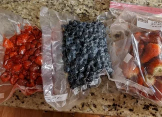 congelare la frutta