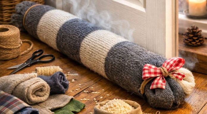 Come trasformare vecchi maglioni in “salsicciotti” paraspifferi. Così fermi il freddo e la bolletta paraspifferi