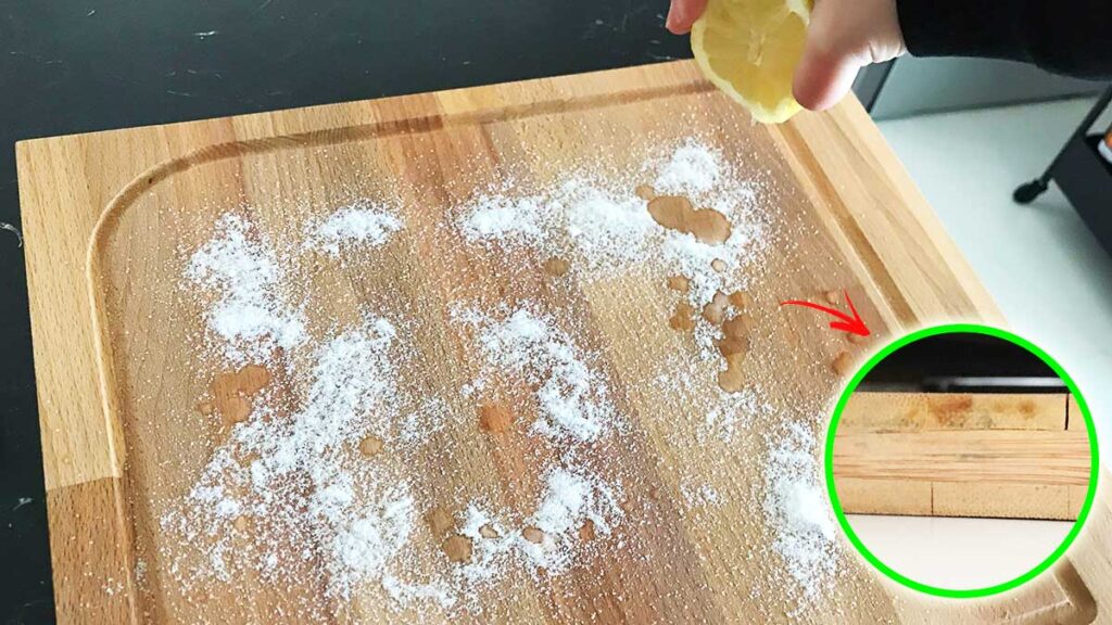 come pulire tagliere in legno
